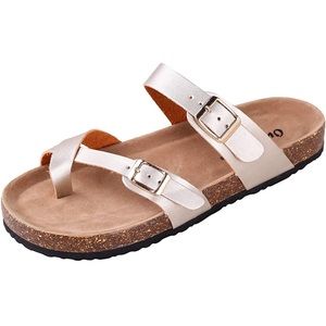 💚BOGO50💚 🆕✨ BORK-30 Gold Sandals
